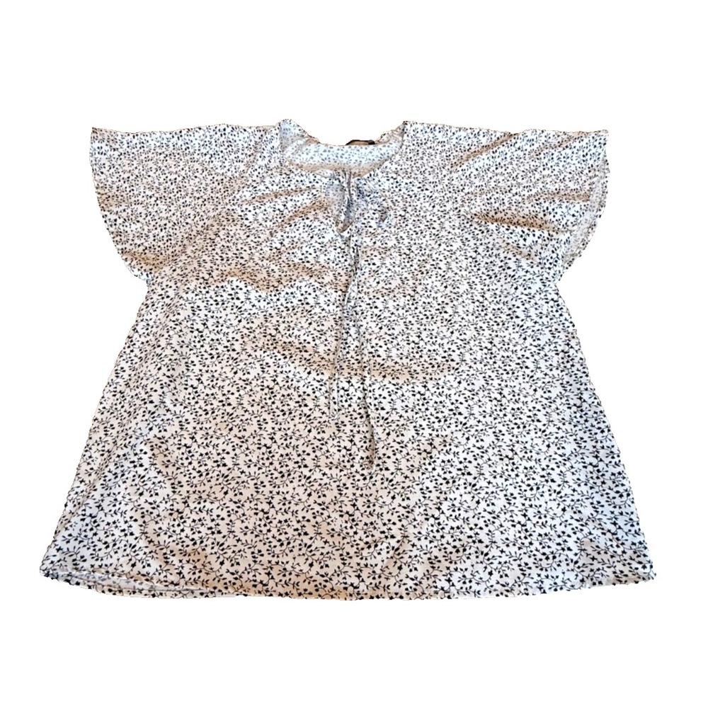 Shein Women's Flutter Sleeve Floral Print Blouse Cottagecore‎ Size Large